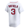 Punc B.Red Sox #3 Ceddanne Rafaela Player White Limited Home Game Stitched Jerseys