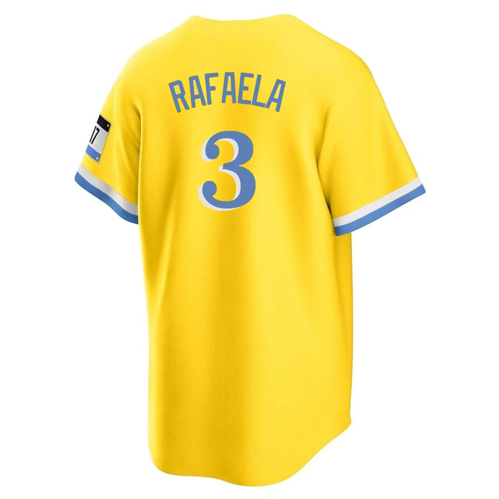 Punc B.Red Sox #3 Ceddanne Rafaela Player Yellow Home Game Stitched Jerseys
