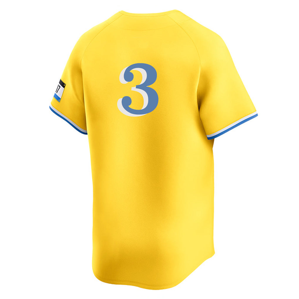 Punc B.Red Sox #3 Ceddanne Rafaela Player Yellow Limited Home Game Stitched Jerseys