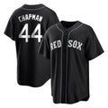 Punc B.Red Sox #44 Aroldis Chapman Player Black Home Game Stitched Jerseys