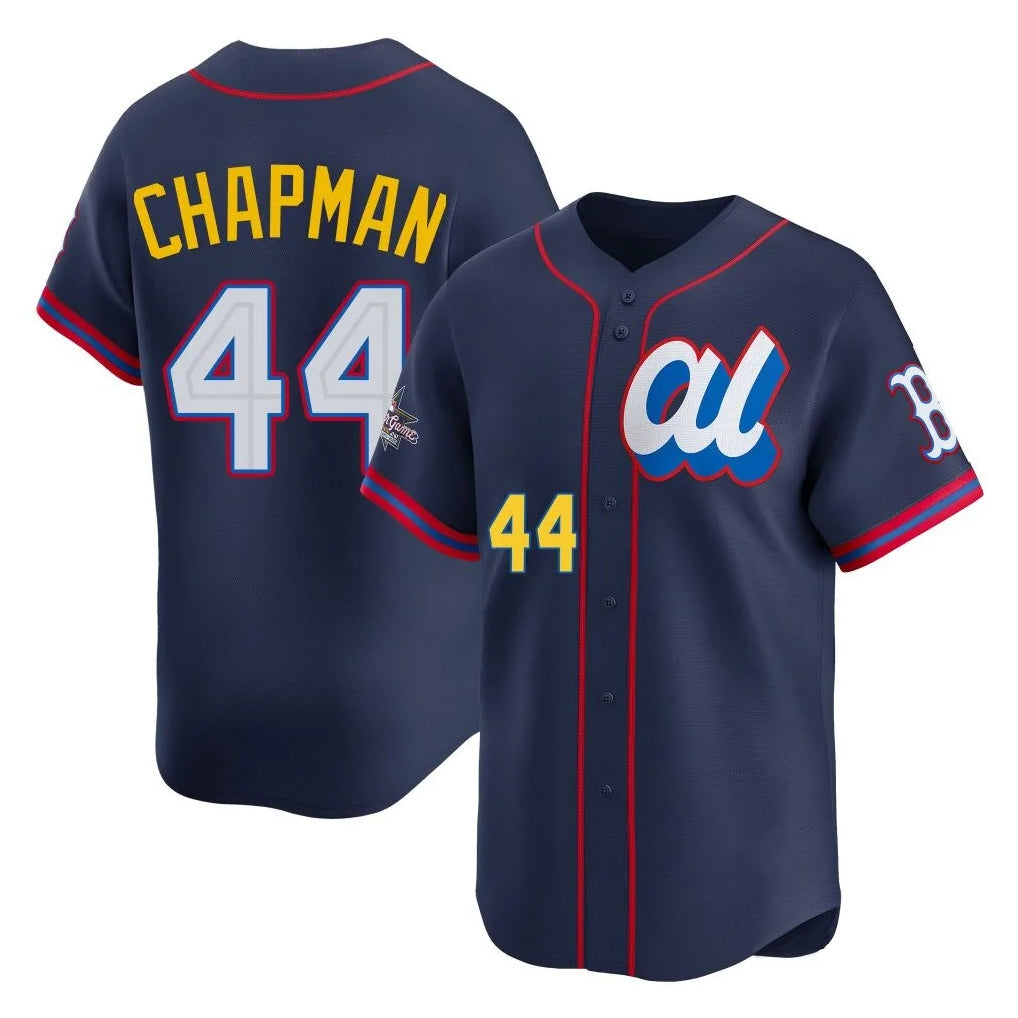Punc B.Red Sox #44 Aroldis Chapman Player Navy American League All-Star Edition Game Stitched Jerseys