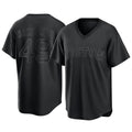 Punc B.Red Sox #49 Tim Wakefield Player Black T-shirt Home Game Stitched Jerseys