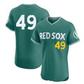Punc B.Red Sox #49 Tim Wakefield Player Green City Connect Limited Elite Home Game Stitched Jerseys