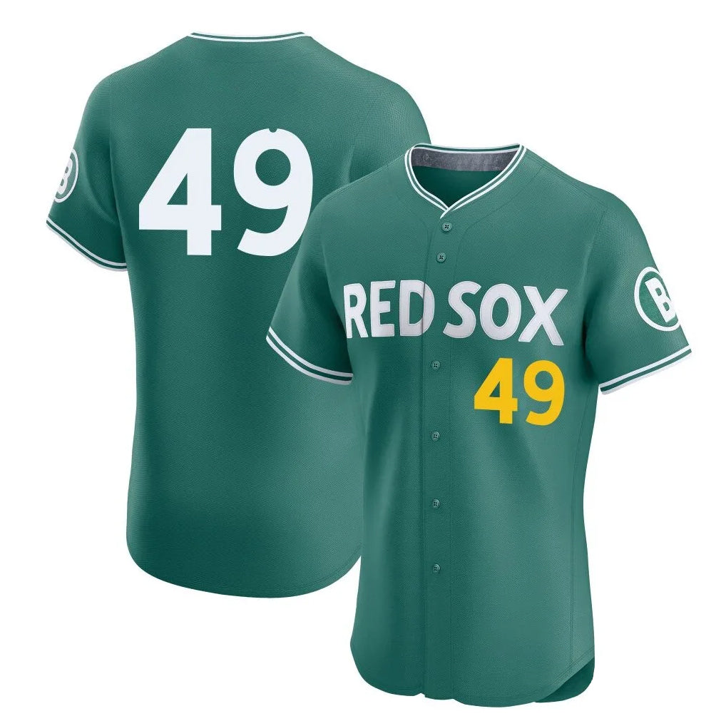 Punc B.Red Sox #49 Tim Wakefield Player Green City Connect Limited Elite Home Game Stitched Jerseys