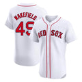 Punc B.Red Sox #49 Tim Wakefield Player White Limited Elite Home Game Stitched Jerseys