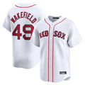 Punc B.Red Sox #49 Tim Wakefield Player White Limited Home Game Stitched Jerseys