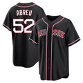 Punc B.Red Sox #52 Wilyer Abreu Player Black Out Home Game Stitched Jerseys