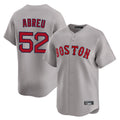 Punc B.Red Sox #52 Wilyer Abreu Player Gray Road Limited Home Game Stitched Jerseys