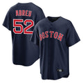 Punc B.Red Sox #52 Wilyer Abreu Player Navy Home Game Stitched Jerseys