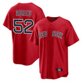 Punc B.Red Sox #52 Wilyer Abreu Player Red Home Game Stitched Jerseys