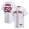 Punc B.Red Sox #52 Wilyer Abreu Player White Home Game Stitched Jerseys