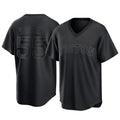 Punc B.Red Sox #55 Ranger Su¨¢rez Player Black T-shirt Home Game Stitched Jerseys