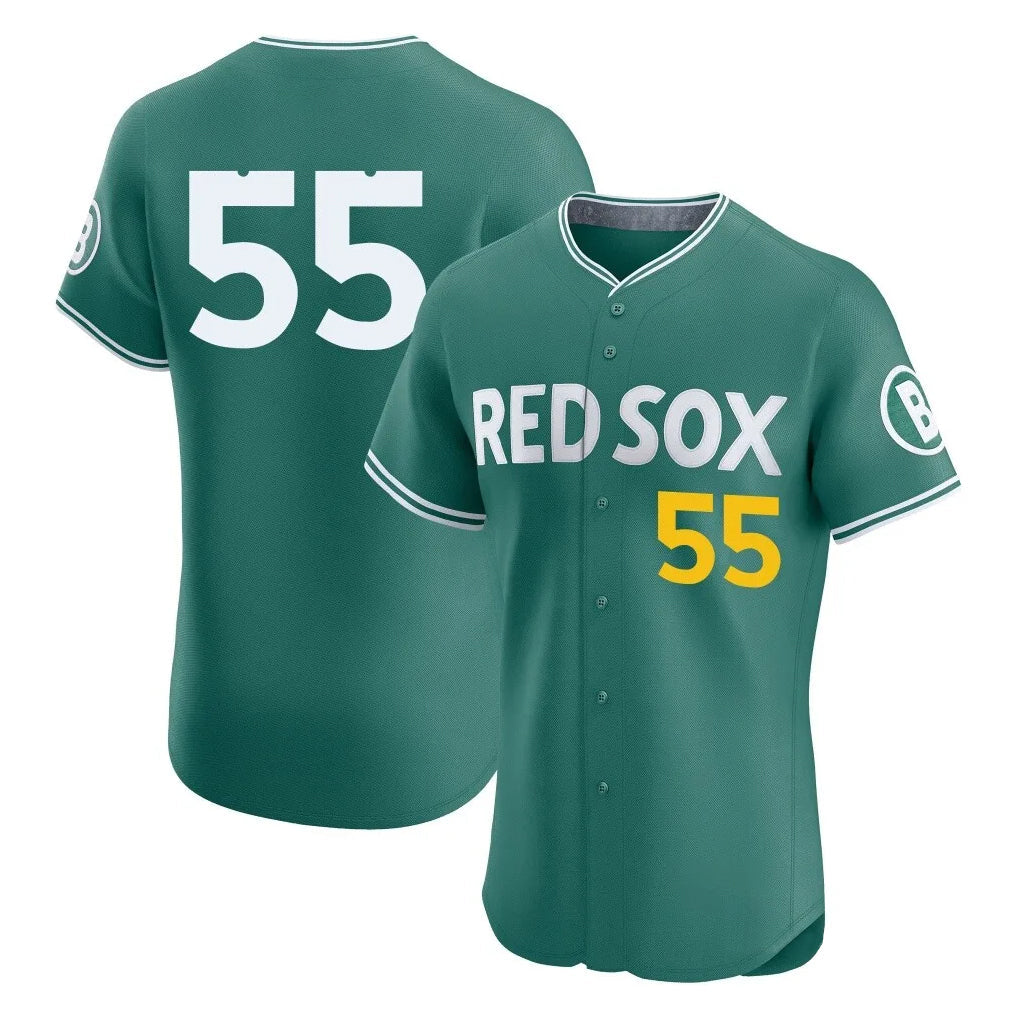 Punc B.Red Sox #55 Ranger Su¨¢rez Player Green City Connect Limited Elite Home Game Stitched Jerseys