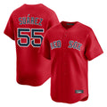 Punc B.Red Sox #55 Ranger Su¨¢rez Player Red Limited Home Game Stitched Jerseys
