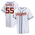 Punc B.Red Sox #55 Ranger Su¨¢rez Player White 2026 World Classic Limited Home Game Stitched Jerseys