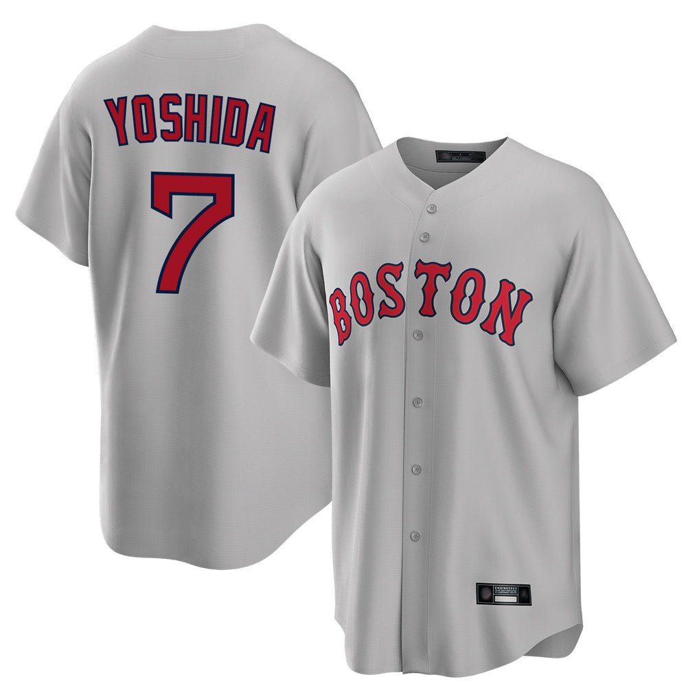 Punc B.Red Sox #7 Masataka Yoshida Player Gray Road Home Game Stitched Jersey