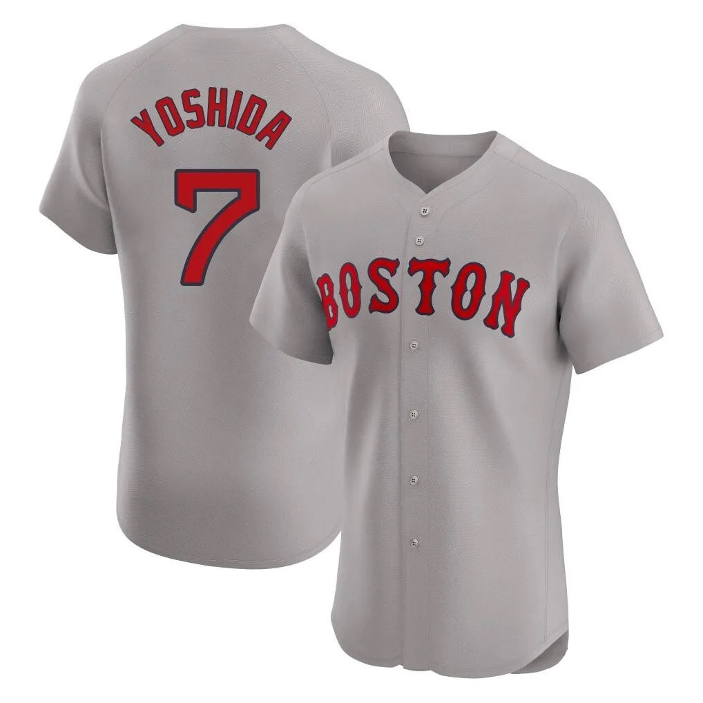Punc B.Red Sox #7 Masataka Yoshida Player Gray Road Limited Elite Home Game Stitched Jersey