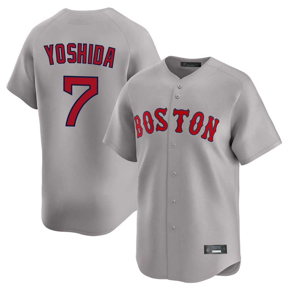 Punc B.Red Sox #7 Masataka Yoshida Player Gray Road Limited Home Game Stitched Jersey