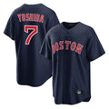 Punc B.Red Sox #7 Masataka Yoshida Player Navy Home Game Stitched Jersey