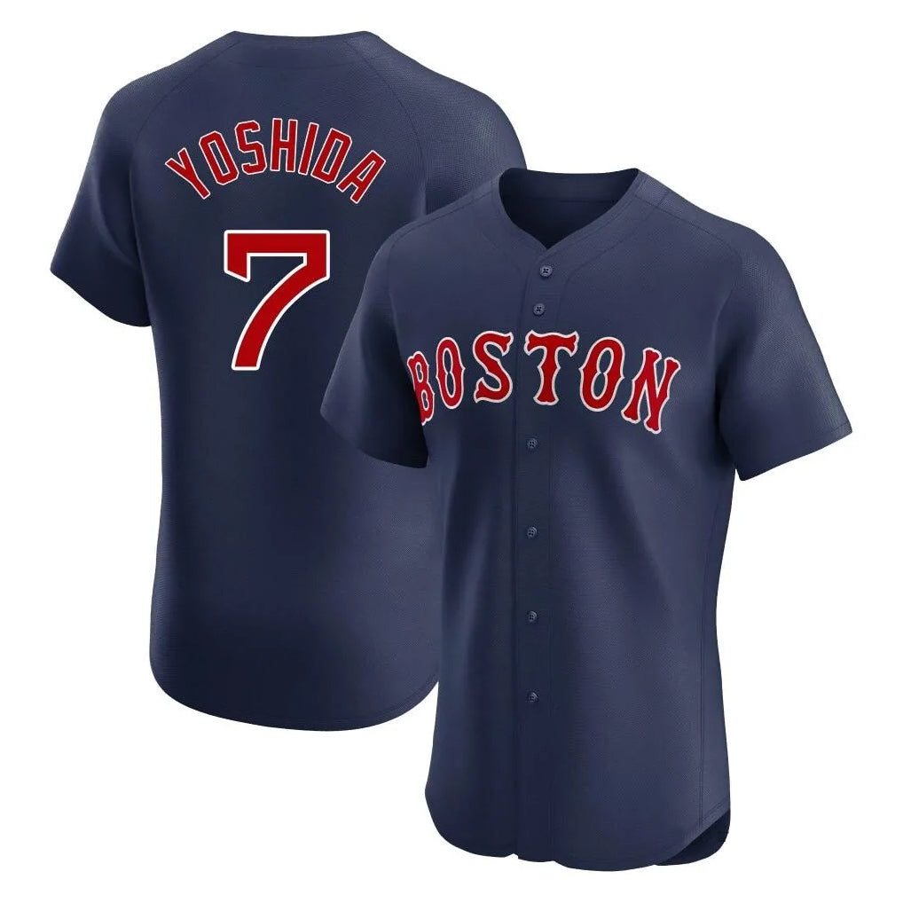 Punc B.Red Sox #7 Masataka Yoshida Player Navy Limited Elite Home Game Stitched Jersey