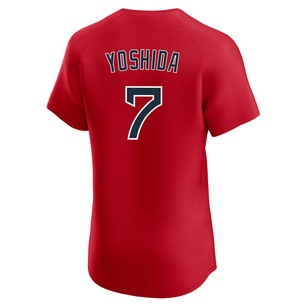 Punc B.Red Sox #7 Masataka Yoshida Player Red Limited Elite Home Game Stitched Jerseys