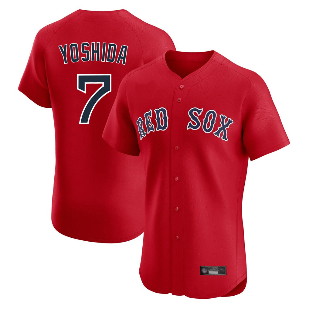 Punc B.Red Sox #7 Masataka Yoshida Player Red Limited Elite Home Game Stitched Jersey