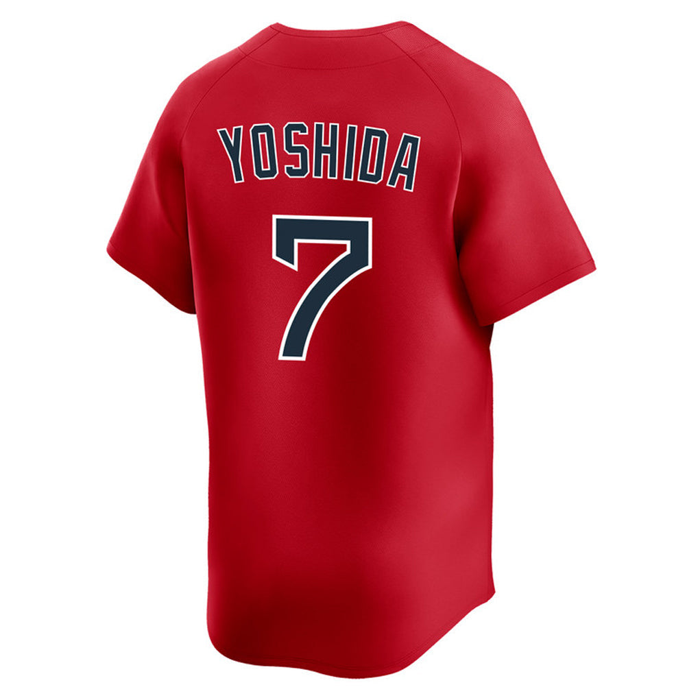 Punc B.Red Sox #7 Masataka Yoshida Player Red Limited Home Game Stitched Jerseys