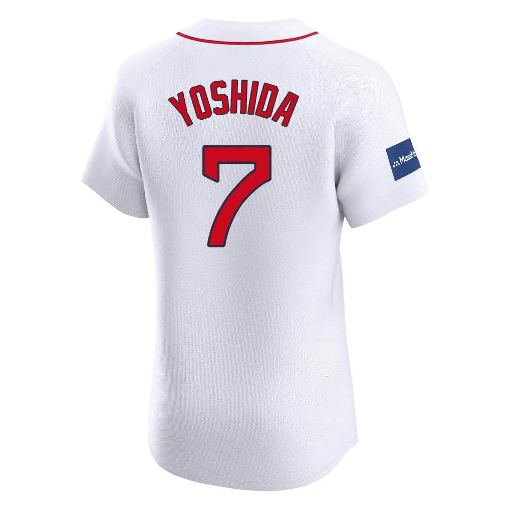 Punc B.Red Sox #7 Masataka Yoshida Player White Limited Elite Home Game Stitched Jerseys