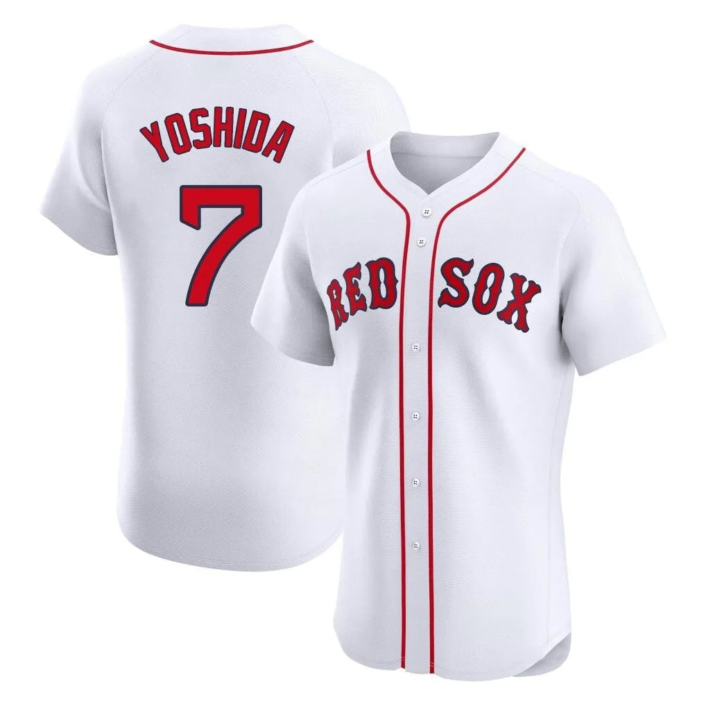 Punc B.Red Sox #7 Masataka Yoshida Player White Limited Elite Home Game Stitched Jersey