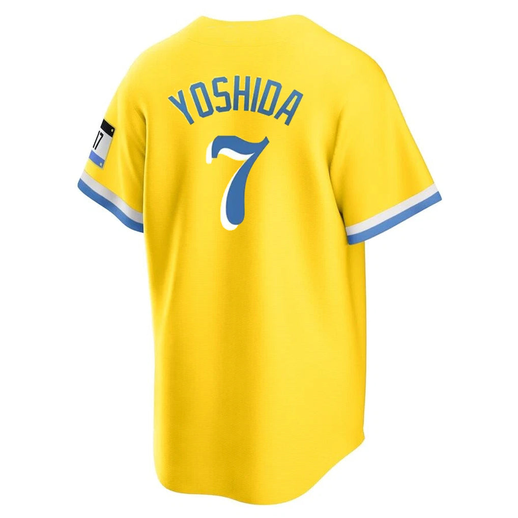 Punc B.Red Sox #7 Masataka Yoshida Player Yellow Home Game Stitched Jerseys
