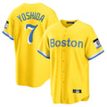 Punc B.Red Sox #7 Masataka Yoshida Player Yellow Home Game Stitched Jersey
