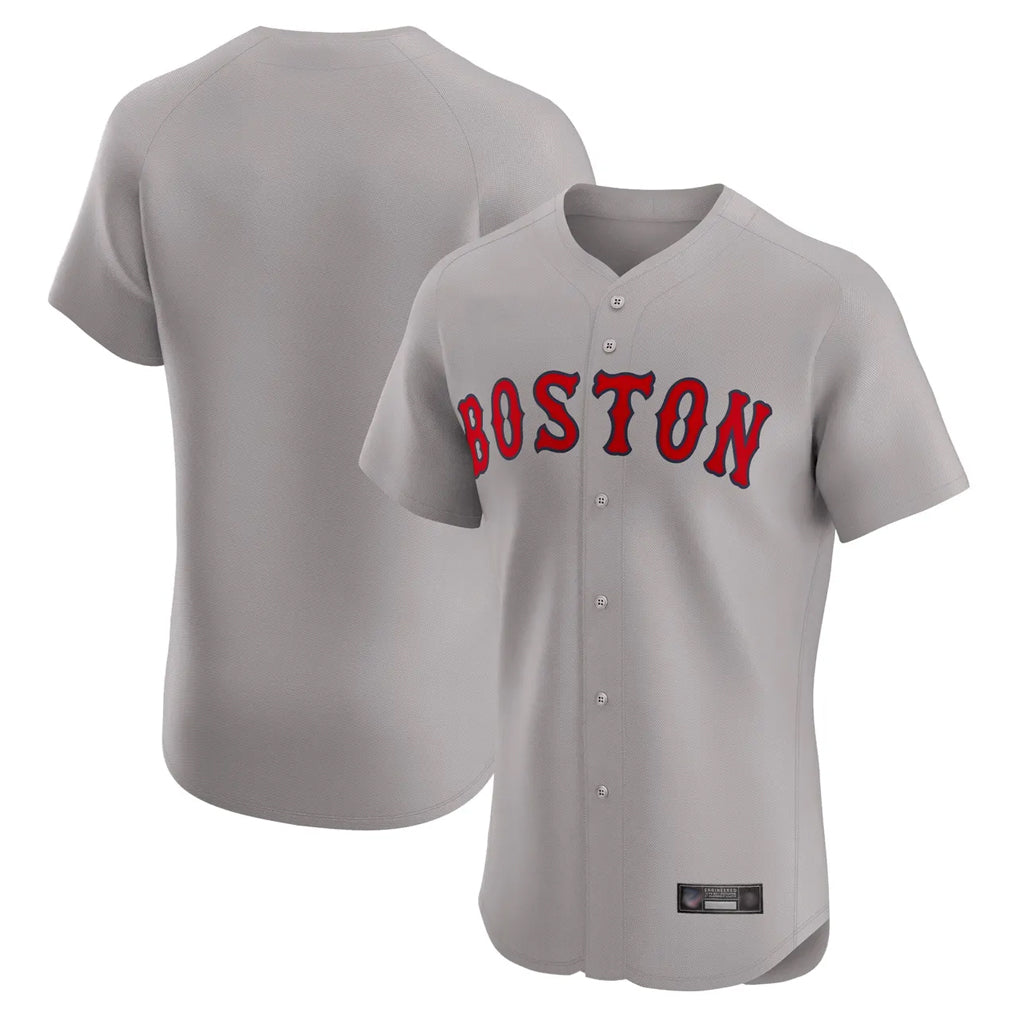 Punc B.Red Sox Blank Player Gray Road Limited Elite Home Game Stitched Jerseys