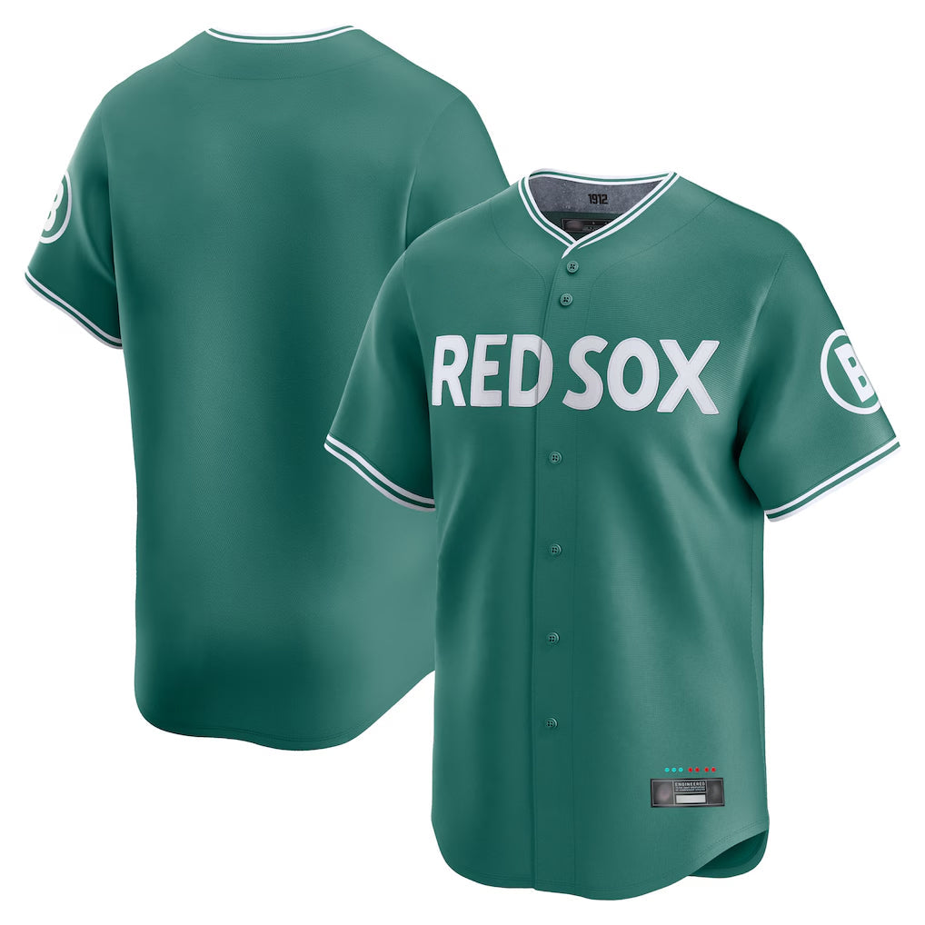 Punc B.Red Sox Blank Player Green City Connect Limited Home Game Stitched Jerseys