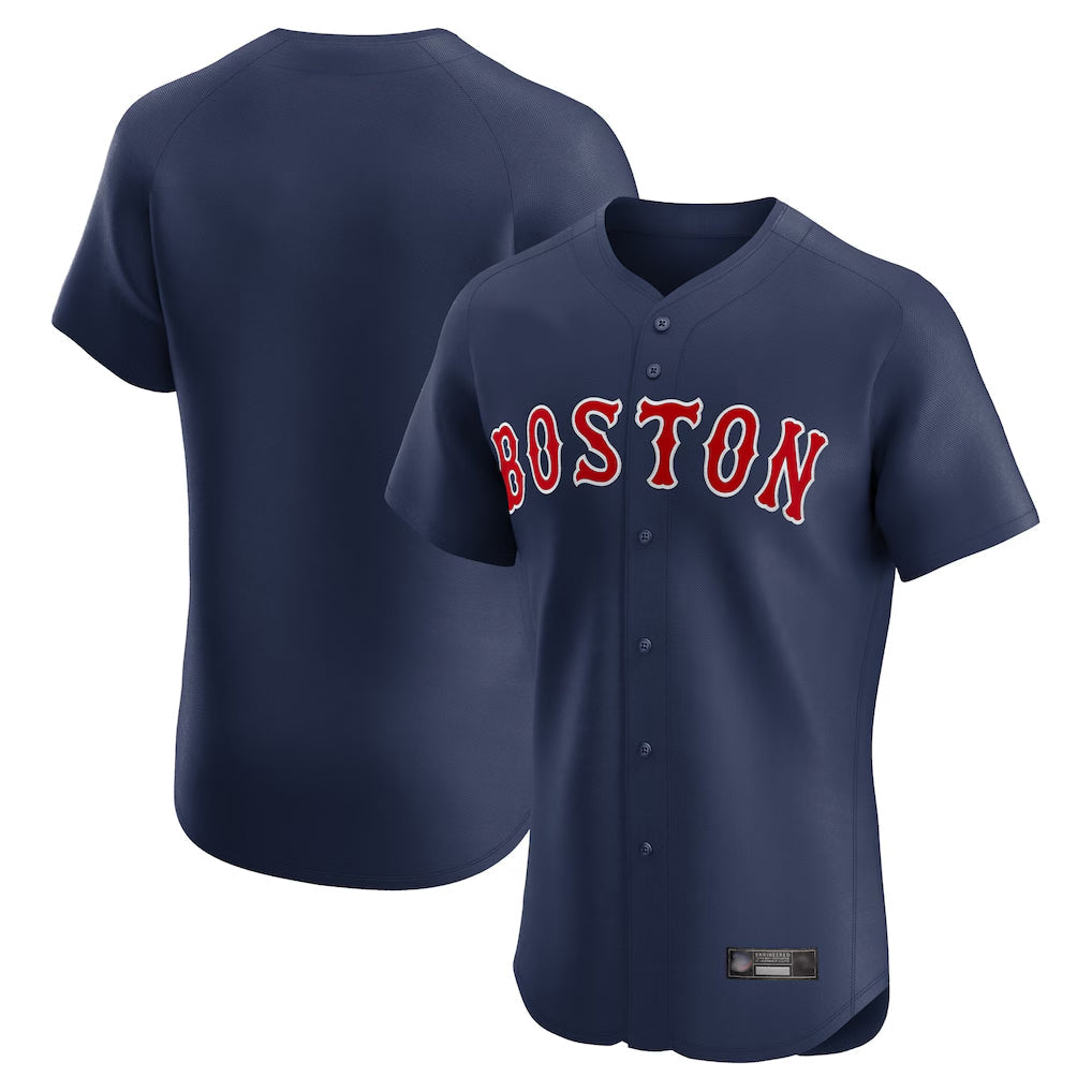 Punc B.Red Sox Blank Player Navy Limited Elite Home Game Stitched Jerseys