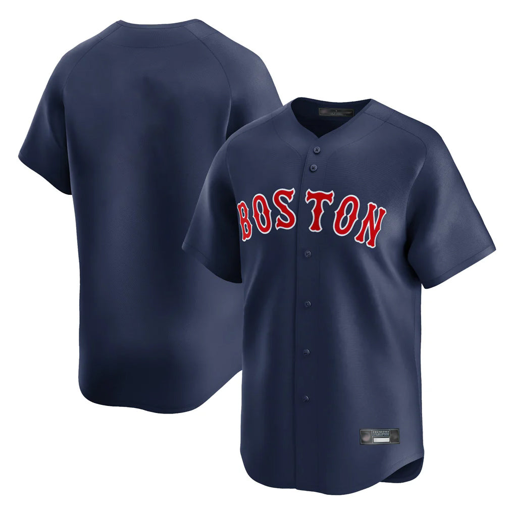 Punc B.Red Sox Blank Player Navy Limited Home Game Stitched Jerseys