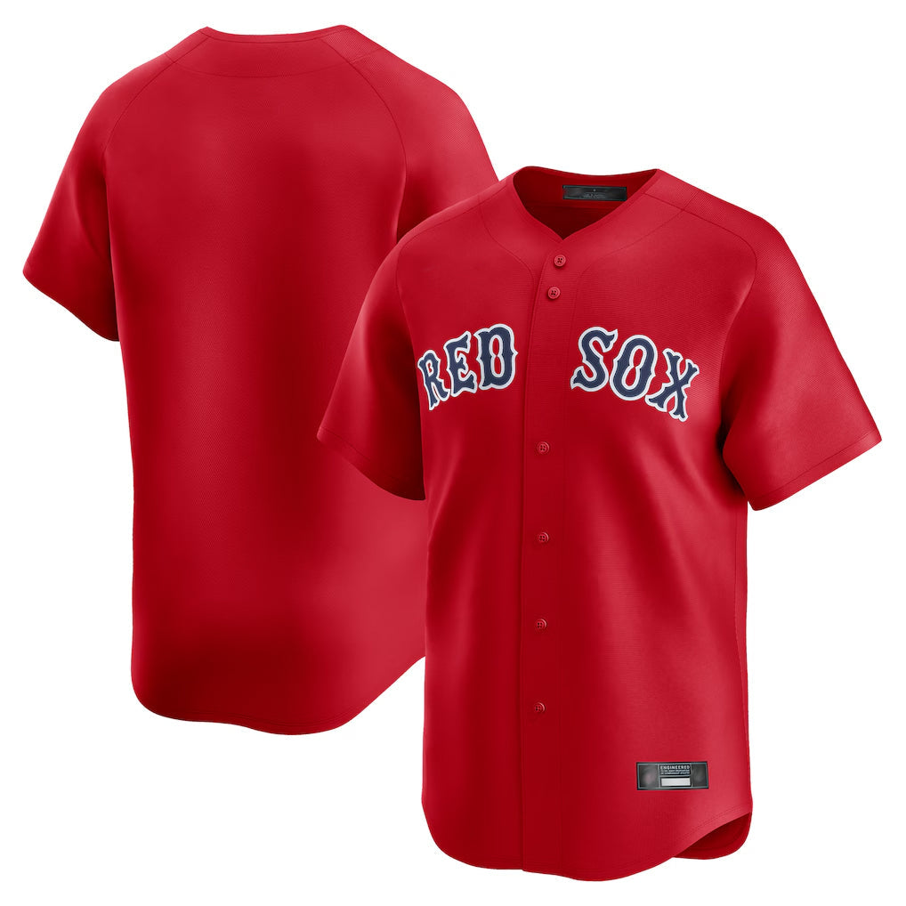 Punc B.Red Sox Blank Player Red Limited Home Game Stitched Jerseys