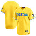 Punc B.Red Sox Blank Player Yellow Limited Home Game Stitched Jerseys