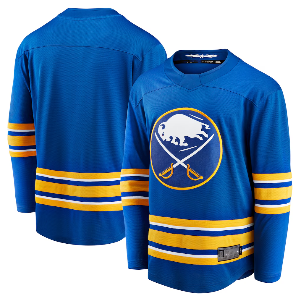 Punc B.Sabres Royal Home Breakaway Stitched Jerseys