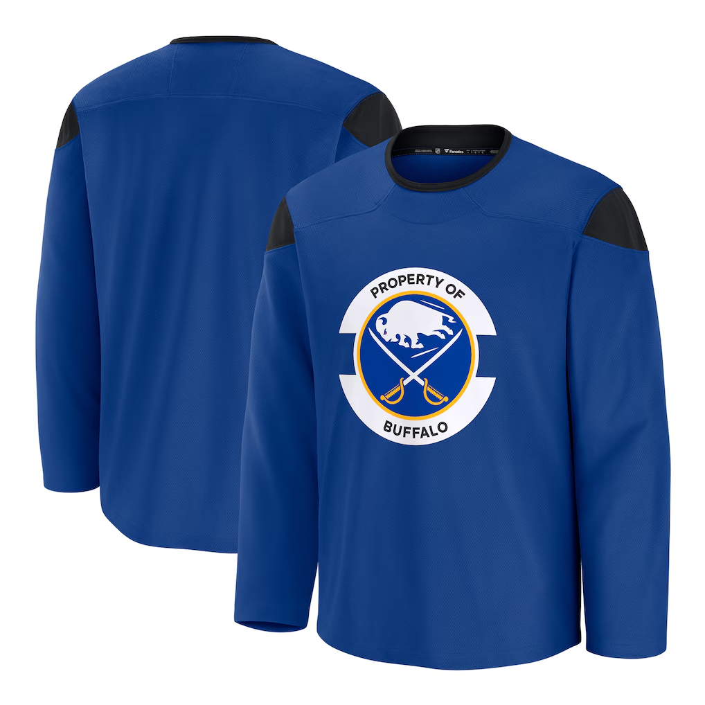 Punc B.Sabres Royal Practice Stitched Jerseys