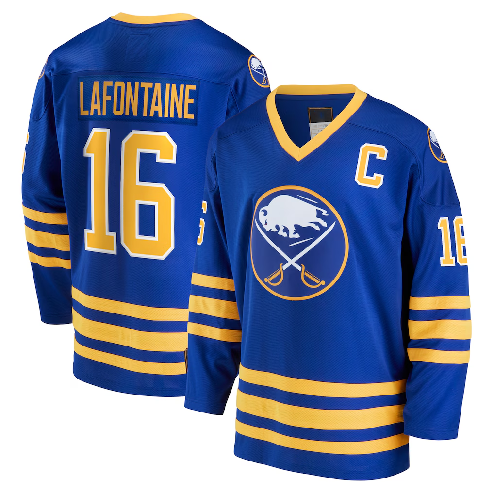 Punc B.Sabres #16 Pat LaFontaine Royal Breakaway Retired Player Stitched Jerseys