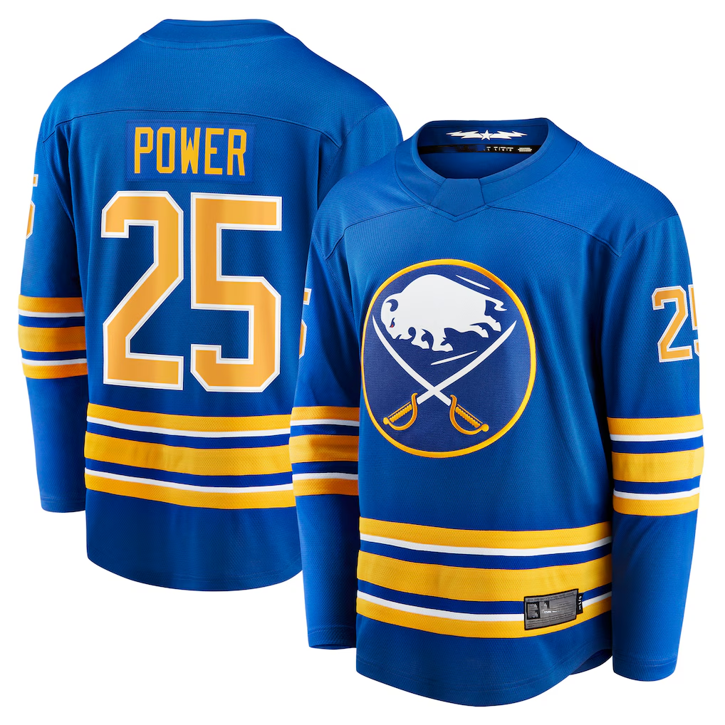 Punc B.Sabres #25 Owen Power Royal Home Breakaway Player Stitched Jerseys