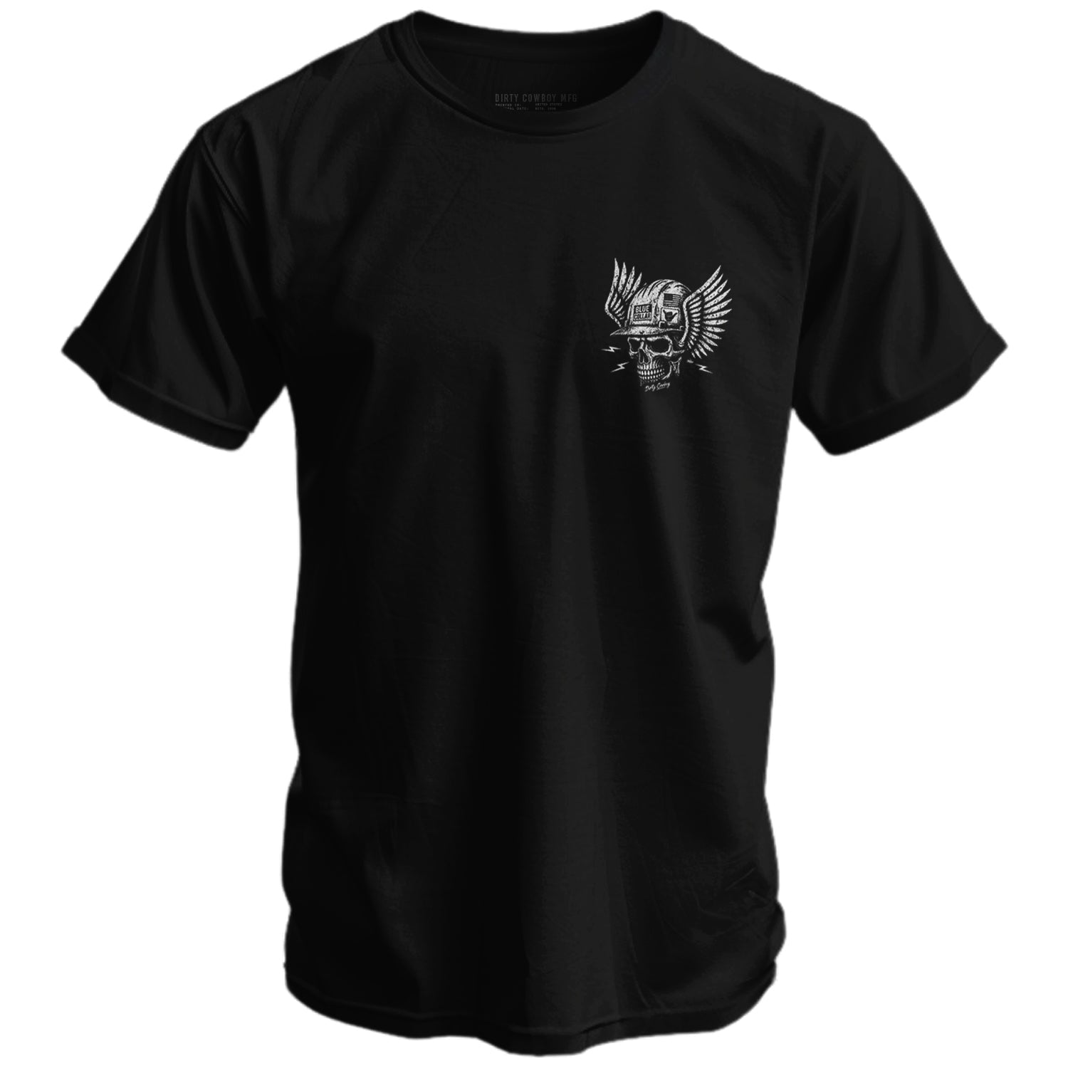 Crovyie cheap jerseys Ordering Blue Collar Skull Men's T-Shirt