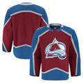 Punc C.Avalanche Burgundy Home Authentic Pro Jerseys