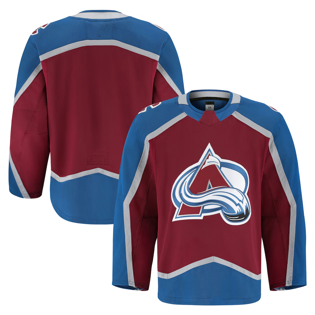 Punc C.Avalanche Burgundy Home Authentic Pro Jerseys