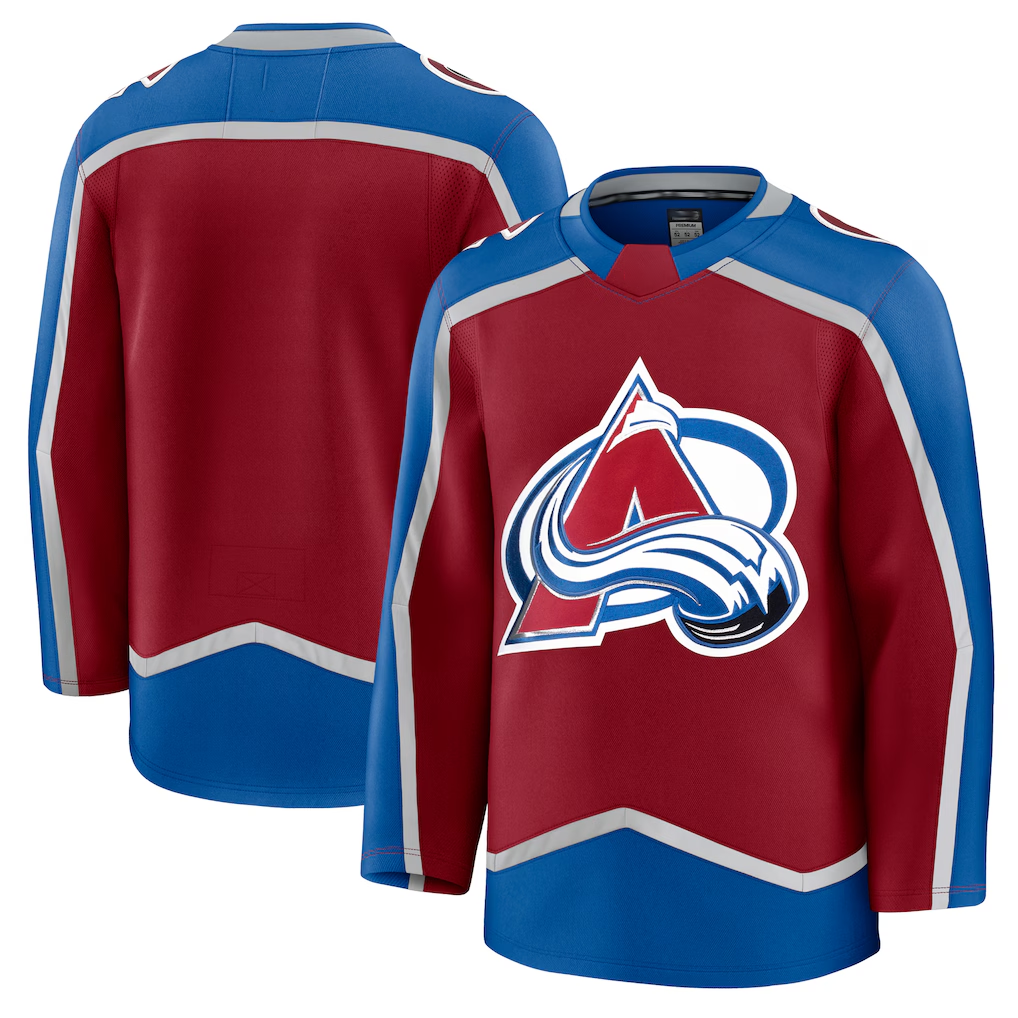 Punc C.Avalanche Burgundy Home Premium Jerseys