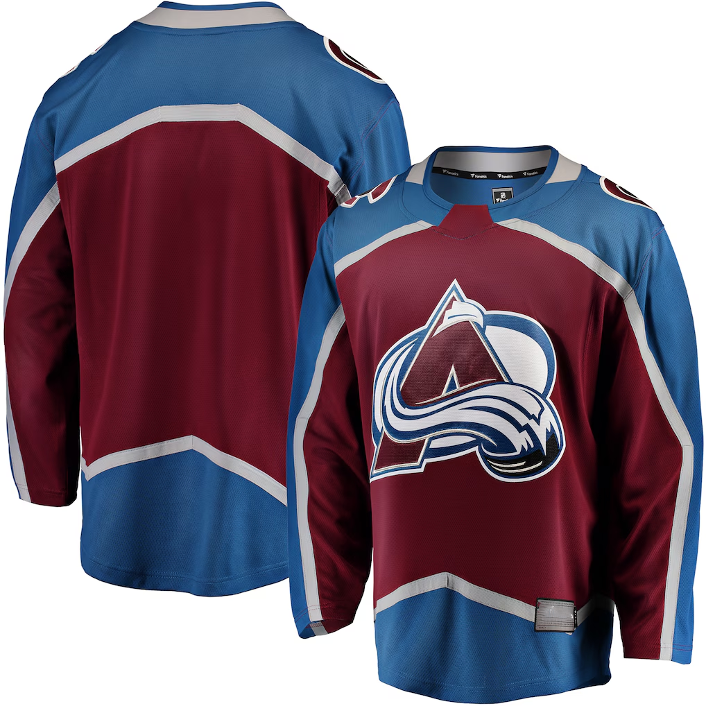 Punc C.Avalanche Maroon Breakaway Home Jerseys