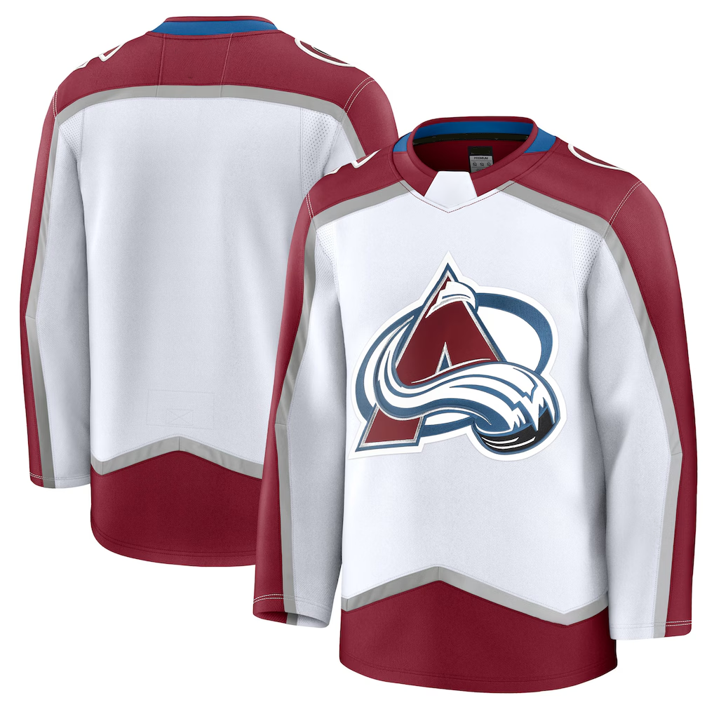 Punc C.Avalanche White Away Premium Jerseys