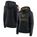 Punc C.Bears Black Salute to Service Pullover Hoodies Limited Blank Player Stitched Jerseys