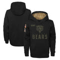 Punc C.Bears Black Salute to Service Pullover Hoodies Limited Home Blank Player Stitched Jerseys