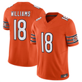 Punc C.Bears #18 Caleb Williams Orange Vapor F.U.S.E. Limited Jersey Player Stitched Jerseys